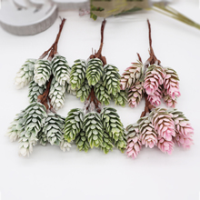 6pcs color pine cone artificial flower pineapple artificial plant wedding home decoration DIY scrapbook gift box craft flower 2024 - buy cheap