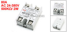 Temperature Control Voltage Resistance Regulator Solid State Relay SSR-80VA 80A 24-380V AC 500 Kohm / 2W 2024 - buy cheap