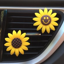 Sunflower Air Freshener Cute Car Perfume Vent Clip Car Fragrance Scent Diffuser Auto Interior Decor Car Accessories For Girls 2024 - buy cheap