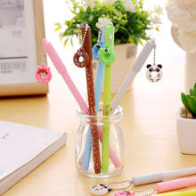 0.38mm Creative Cartoon Donuts Gel Pens Cute Kawaii Candy Color Pen For Kids Gift School Supplies Free Shipping 12pcs/lot 2024 - buy cheap