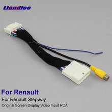 Liandlee For Renault Stepway For Dacia Sandero RCA Adapter Wire Rear View Camera Original Display Input Cable 2024 - buy cheap