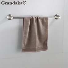 Toalheiro único de aço inoxidável 60cm, suporte para toalha de banheiro, armazenamento para roupas domésticas, 304 2024 - compre barato