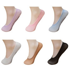 KLV 2018 женские невидимые хлопковые носки короткие женские носки нескользящие носки-башмачки теплые удобные носки для девочек 2024 - купить недорого