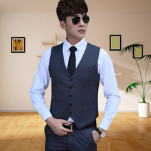 New Formal Business Jacket Dress Vests For Men Slim Fit Mens Suit Vest Male Waistcoat Gilet Homme Casual Sleeveless Clothing 2024 - buy cheap