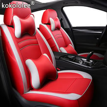 Kokololee-Funda de cuero para asiento de coche, cubierta personalizada para Volkswagen Caravelle Multivan sharan vw UP Golf Variant, 2024 - compra barato