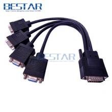 CFH60 60pin Male To VGA HD 15Pin  x 4 VGA*4  Female Adapter connector cable For DMS599 LFH60 Graphics dms 59 2024 - buy cheap