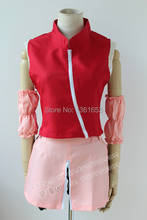 Наруто Косплей Аниме Сакура Харуно Наруто Косплей 2rd розовое платье Хэллоуин Косплей Костюм для женщин платья одежда 2024 - купить недорого
