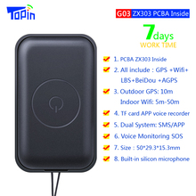 Мини-GPS-трекер TOPIN G03, Wi-Fi, GPS-локатор, веб-приложение для отслеживания, диктофон для детей, автомобиля, GPS-локатор, GSM-трекер 2024 - купить недорого