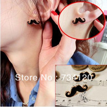 New Style Fashion Jewelry Mini Vintage Moustache Mustache Stud Beard Earrings 2024 - buy cheap