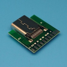 5 pces usb 3.1 tipo c conector 24 pinos fêmea soquete adaptador 24 p USB-C com placa pcb 2024 - compre barato