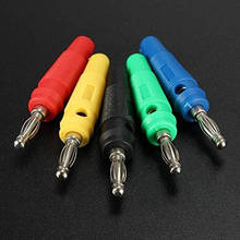20 pcs 5 Color Amplifier Speaker Binding Post Nickel Plated 4mm Banana Jack Plug FOR Audio male Connectors Solder 55mm 2024 - buy cheap