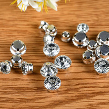 Claw Rhinestone Loose Crystals Sew On Rhinestones Glass Silver Gold Base Strass Diamond Stones For DIY Decoration 2024 - buy cheap