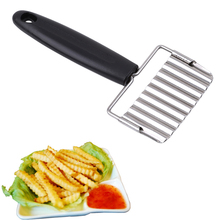 Potato French Fry Cutter Stainless Steel Serrated Blade Easy Slicing Banana Fruits Potato Wave Knife Chopper Kitchen Accessories 2024 - buy cheap