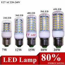 High power Led Lâmpadas de milho E27 7 W 12 W 15 W 18 W 20 W AC220V g9/e14 SMD5730 LEVOU Luzes de Milho Habitação decorativas energy-saving lâmpadas 2024 - compre barato