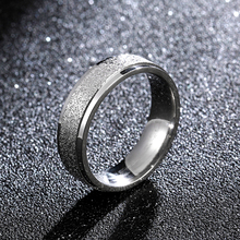 MANGOSKY 6mm Silver Color Titanium Steel Ring For Men and Women Personalized Ring Customize Ring Engraved Ring 2024 - buy cheap