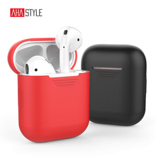 Ahastyle Earphone Case for Apple AirPods Silicone Case Protective Cover Pouch Skin for Apple AirPods Charging Box Accessories 2024 - buy cheap