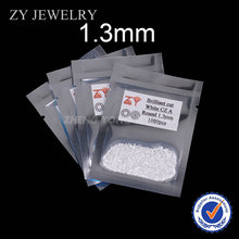 1.3 milímetros Rodada Brilhante Corte Branco Synthetic Cubic Zirconia Gems 2024 - compre barato