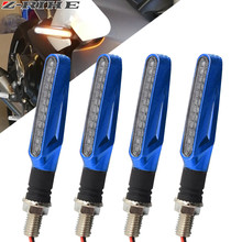 2 Pairs Motorcycle Turn Signal Light Flexible 12 LED Turn Signals Indicators Universal Blinkers Flashers for Honda GROM MSX125 2024 - buy cheap