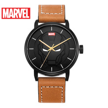 Marvel Avengers Iron Men Leather Strap Quartz Watch Luxury Top Brand Disney Cool Trendy Watches Man Steel Waterproof Sport Clock 2024 - buy cheap