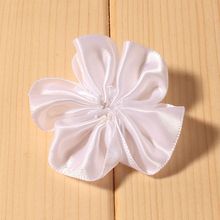 120pcs/lot 2" 16colors Hair Clips DIY Satin Ribbon Petal Flower For Hair Accessories Ruffled Fabric Flowers For Craft  Headbands 2024 - buy cheap