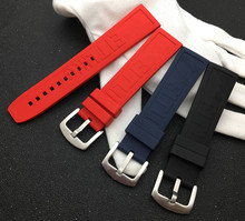 Luxury Brand Rubber Watch band 22mm Black dark Blue Red Watchband Bracelet For Breitling strap for Navitimer Avenger Wristband 2024 - buy cheap