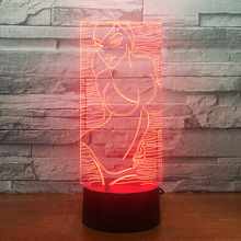 Pretty Sexy Bikini Girl 3D Visual Led Night Lights Touch Usb 7 Colors Modelling Desk Lamp Home Decor Party Light Fixture Gifts 2024 - buy cheap