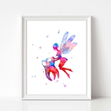 Tooth Fairy Watercolor Art Canvas Poster Painting Teeth Anatomy Stomatology Wall Picture Print Dental Clinic Doctor Office Decor 2024 - buy cheap