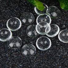 Cabochões de vidro transparente de 14mm com domas, joias redondas para fazer joias diy 2024 - compre barato