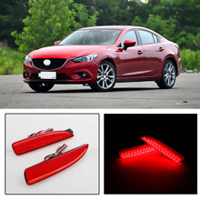 Capqx-refletor led para mazda 6 2014 a 2016., luz de freio com luz de neblina. 1 par 2024 - compre barato