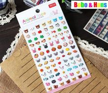 New 3D animals face style deco PVC sticker Scrapbooking Decoration label Wholesale 2024 - купить недорого