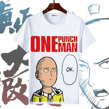 New One Punch Man Saitama cosplay T-shirt Fashion Anime Genos T-Shirt Polyester Short Sleeve Tops Tee 2024 - buy cheap