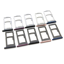 10pcs/lot Sim Tray Holder For Samsung Galaxy S9/S9+ plus G9600 G9650 Dual single SIM Card Tray Slot Holder Replacement Part 2024 - buy cheap