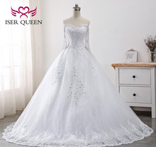 New Ball Gown princess Wedding Dresses  Half Sleeve Sweetheart Embroidery Lace Wedding Dress Vestido De Noiva WX0001-718 2024 - buy cheap