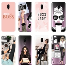 Girl Boss Pink Women Cartoon Ladies Soft Silicone Phone Case For One Plus 6 6T 5 5T 3 3T Back Cover For OnePlus 6 6T 5 5T 3 3T 2024 - buy cheap