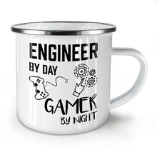 Stainless Steel Camping Coffee Mug Engineer Gamer Life Enamel Birthday Christmas Outdoors Metal Enamel Campfire Cup 2024 - buy cheap