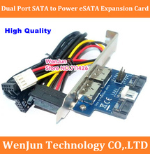 Puerto Dual SATA a Power eSATAp, convertidor de 9 pines a USB 2,0, tarjeta de soporte trasero de expansión para PC y ordenador de escritorio 2024 - compra barato