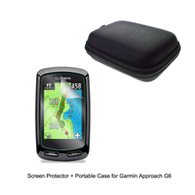 Outdoor Traveling Protect Portable Case Bag+Clear Screen Protector Shield Film for Garmin GPS Approach G6 Golf GPS 2024 - buy cheap
