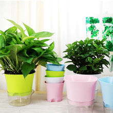 Plastic Self-Watering Flower Pot Planter Nursery Pots Home Office Garden Balcony Decoration Bonsai For Family Garden 2024 - buy cheap