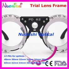 XD18 Retail Nice Design 12 Different Fixed 48-70mm PDs Pupil Distance Optometry Black Trial Lens Frame Free Shipping 2024 - buy cheap