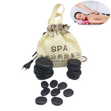 Professional Massage Besalt Hot Stone Set and Gem Massage Portable With 16 Therapy Hot Rocks Massage Stones 2024 - buy cheap