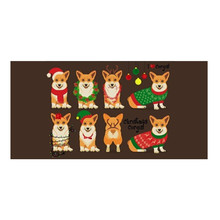 Cute Corgi Christmas Tea Kitchen Towel Lovely Breed Welsh Corgi Dogs Shower Towels Funny Christmas Corgis Travel Beach Puppy 140 2024 - buy cheap