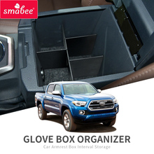 Smabee автомобильный подлокотник коробка интервал хранения для Марка Toyota Tacoma 2016-2019 консоль для хранения Tidying Box Черный центральный ящик для хранения черный 2024 - купить недорого