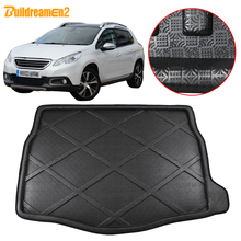 Buildreamen2 For Peugeot 2008 Car Tail Trunk Mat Boot Tray Liner Floor Cargo Carpet Protector Pad 2013 2014 2015 2016 2017 2018 2024 - buy cheap