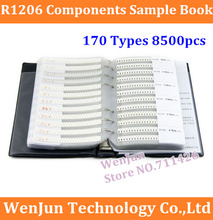 NEW R1206 1206 Series YAGEO & UniOhm SMD Resistor 170 Types 8500pcs in Total 5% Tolerance Electronic Components Sample Book 2024 - buy cheap