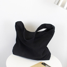 Bolsa de ombro de lona estilo casual para mulheres bolsa de mão grande de tecido 2024 - compre barato