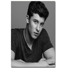 Hot New Shawn Mendes Singer Pop Music Star-Silk Art Poster Wall Sticker Decoration Gift 2024 - buy cheap