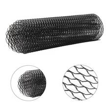 Universal car mesh 8x25mm Aluminum Alloy Car Grille Mesh Net Grid Body Bumper Seagull Shape Grill Black car accessories New 2024 - buy cheap