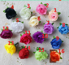 (Can mix colors )100 pcs/lot  Rose Artificial Silk Flower Heads Wedding decoration  Party home Craft DIY flower head 2024 - buy cheap