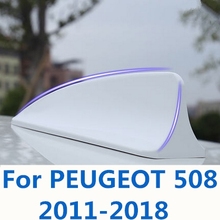 Car Shark Fin Antenna Auto Radio Signal Aerials Roof Antennas car Accessories For PEUGEOT 508 2011-2018 2024 - buy cheap