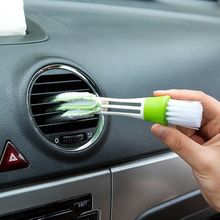 Double Ended Auto Car Air Conditioner Vent Outlet Cleaning Brush Car Meter Detailing Cleaner Blinds Duster Brush 2024 - buy cheap